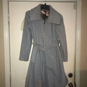 Cute blue wool coat